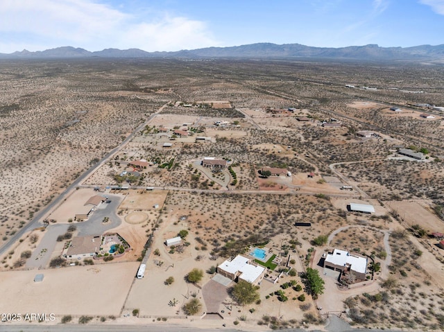 20910 W Cattle Iron Dr, Wickenburg, AZ 85390 - birds eye view of property with a mountain view, a desert view, and a rural view
