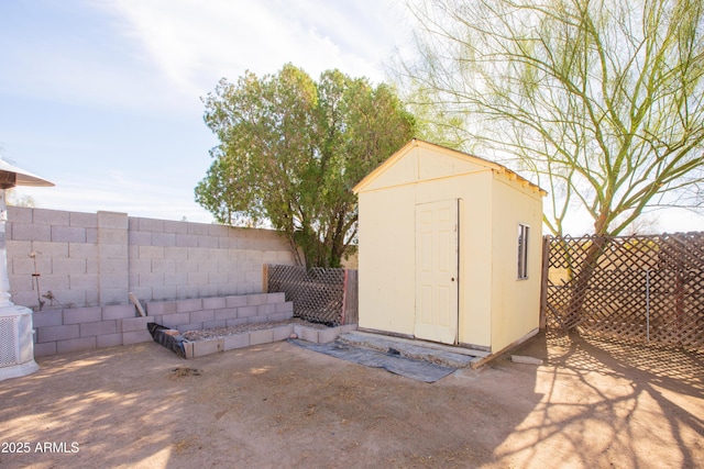 view of outdoor structure with central AC unit