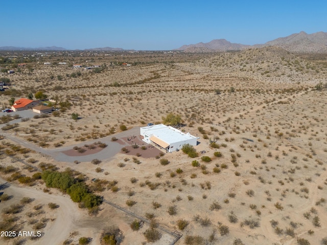 aerial view featuring a mountain view