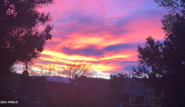 view of nature at dusk