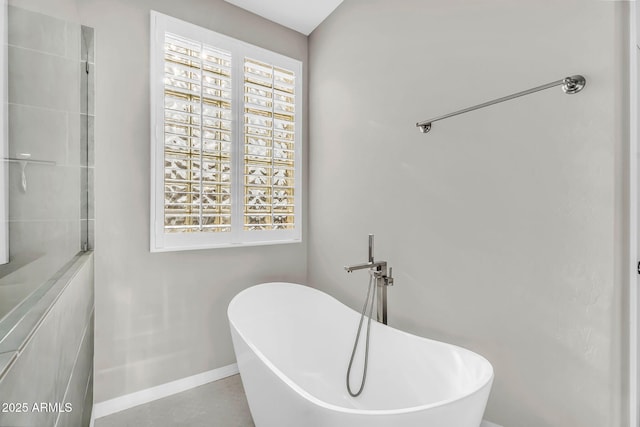 18822 E Flintlock Dr, Queen Creek, AZ 85142 - full bathroom with a freestanding tub and baseboards