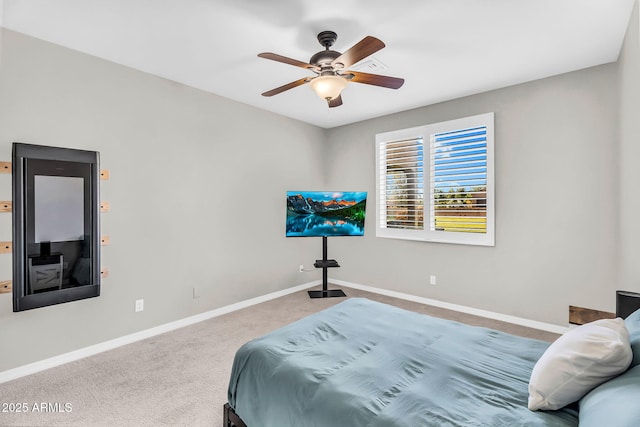 18822 E Flintlock Dr, Queen Creek, AZ 85142 - bedroom featuring carpet floors, baseboards, and ceiling fan