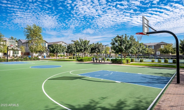 view of sport court