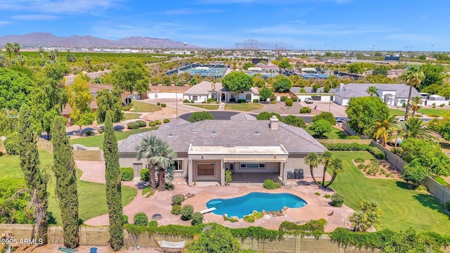 1940 N Stevens Cir, Mesa, AZ 85205 - view from above of property with a pool area