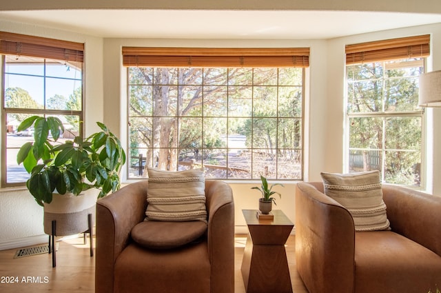 sunroom with a wealth of natural light