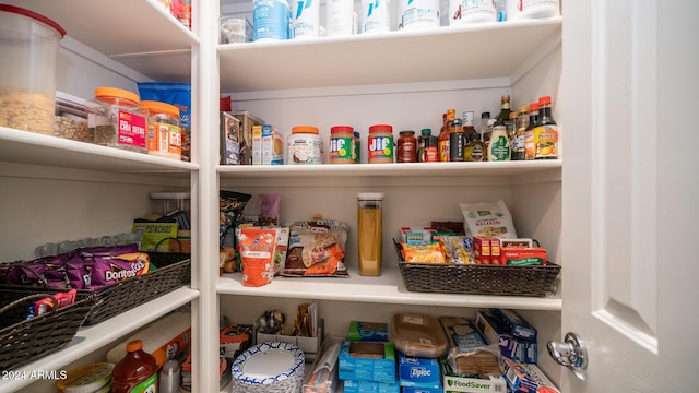 view of pantry