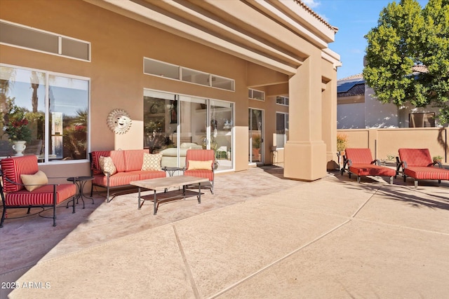 view of patio / terrace with outdoor lounge area