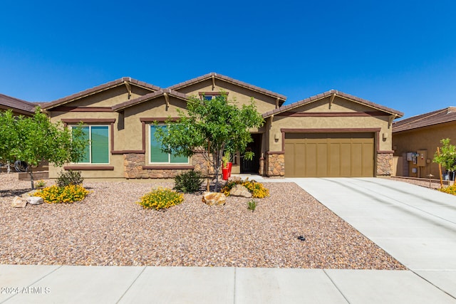 view of front of home featuring a garage