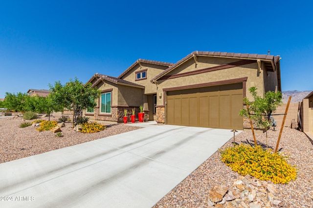 view of front of house featuring a garage