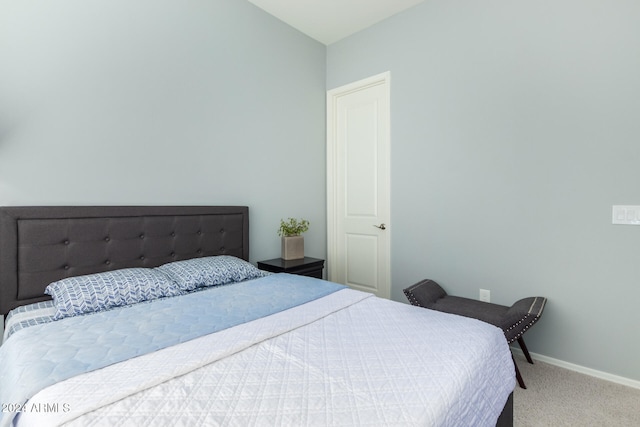 bedroom with carpet flooring