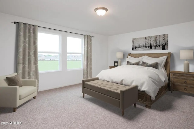 bedroom featuring carpet flooring