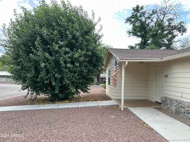 view of side of property