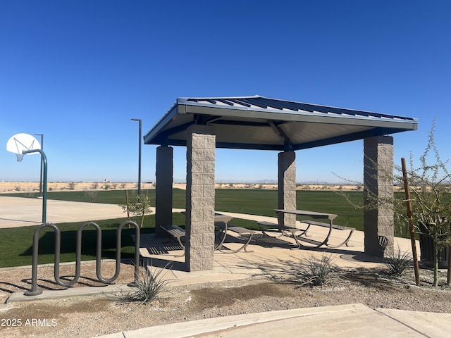 view of home's community featuring a gazebo