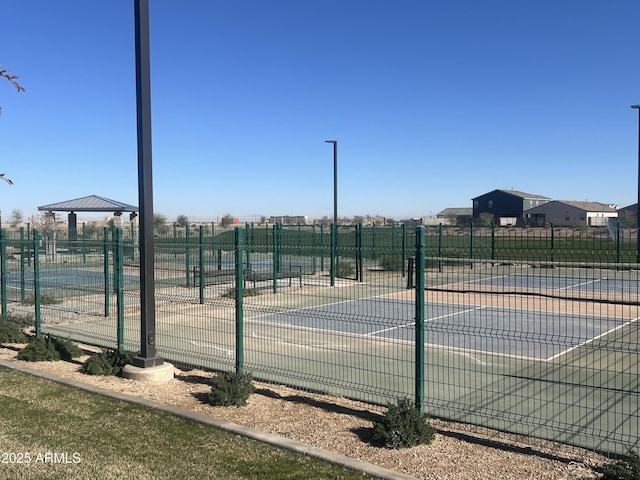 view of tennis court