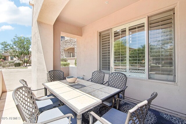 view of patio / terrace with outdoor dining area