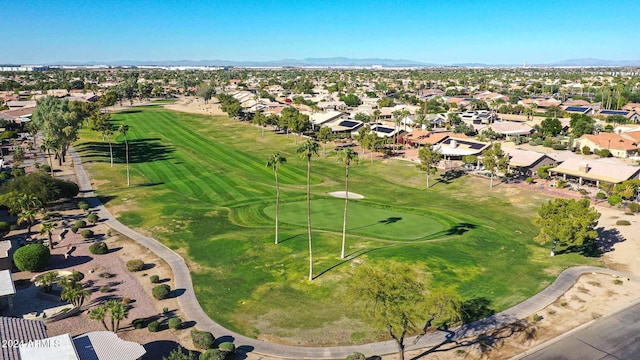 aerial view featuring a mountain view