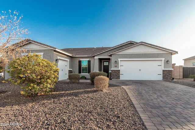 ranch-style house with a garage