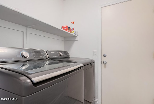 4262 E Sundance Ave, Gilbert, AZ 85297 - washroom with laundry area and washing machine and dryer