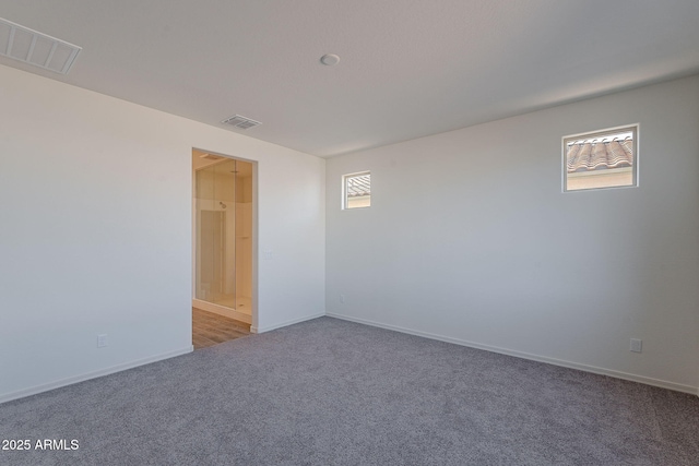 view of carpeted empty room