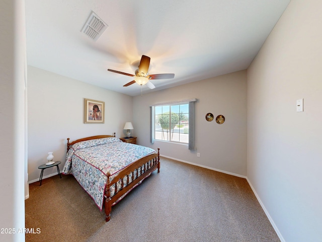 17547 W Gambit Trl, Surprise, AZ 85387 - bedroom with baseboards, carpet, and a ceiling fan
