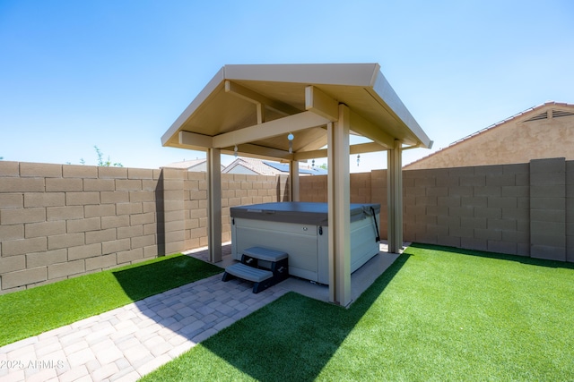 17547 W Gambit Trl, Surprise, AZ 85387 - view of yard with a hot tub and a patio area