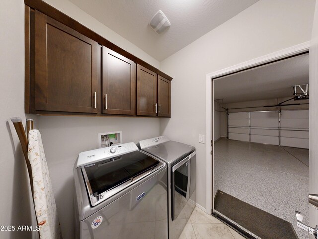 17547 W Gambit Trl, Surprise, AZ 85387 - laundry room featuring independent washer and dryer, cabinet space, and baseboards