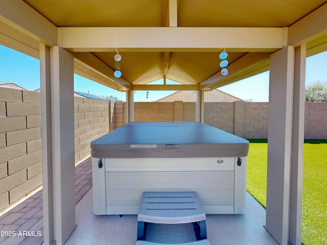 17547 W Gambit Trl, Surprise, AZ 85387 - fenced backyard with a hot tub