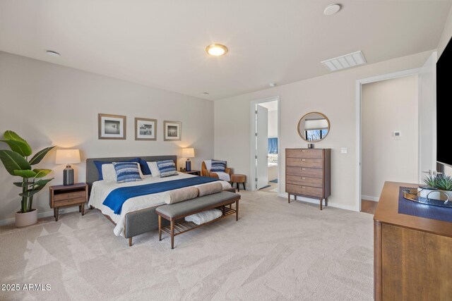 4947 N Mclaury Dr, Prescott Valley, AZ 86314 - bedroom with light colored carpet, visible vents, and baseboards