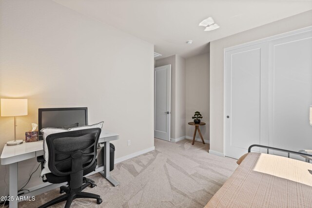 4947 N Mclaury Dr, Prescott Valley, AZ 86314 - home office featuring baseboards and light colored carpet