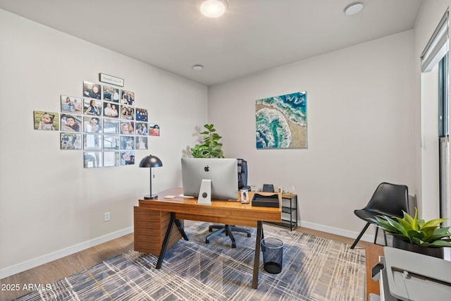 4947 N Mclaury Dr, Prescott Valley, AZ 86314 - home office with baseboards and wood finished floors