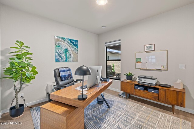 4947 N Mclaury Dr, Prescott Valley, AZ 86314 - office featuring baseboards and wood finished floors