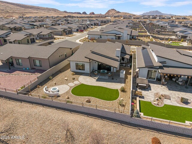 4947 N Mclaury Dr, Prescott Valley, AZ 86314 - birds eye view of property featuring a residential view and a mountain view