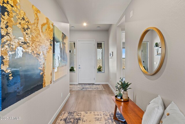 4947 N Mclaury Dr, Prescott Valley, AZ 86314 - entrance foyer with baseboards and wood finished floors
