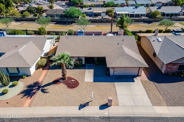 drone / aerial view featuring a residential view