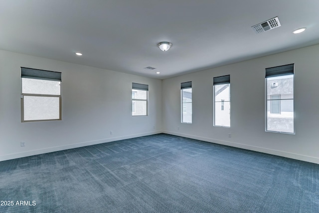 4927 S Tune, Mesa, AZ 85212 - spare room featuring dark carpet and recessed lighting