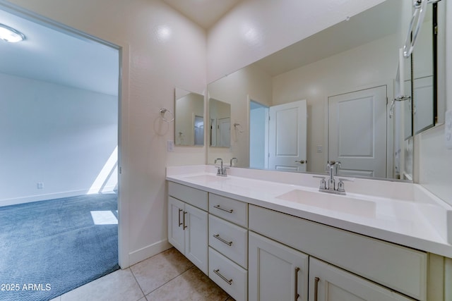 4927 S Tune, Mesa, AZ 85212 - full bathroom featuring double vanity and tile patterned flooring