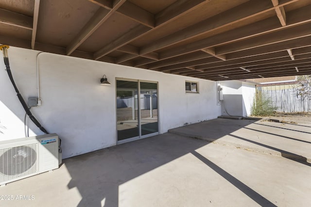 view of patio featuring ac unit