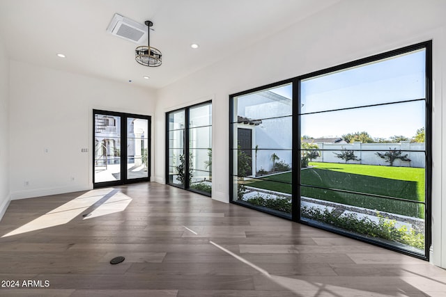 interior space featuring wood-type flooring