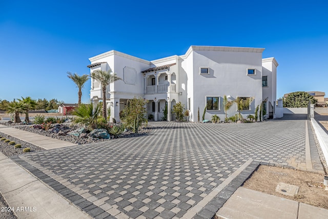 exterior space with a balcony