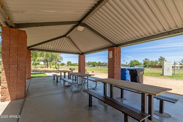 869 W Emerald Island Dr, Gilbert, AZ 85233 - view of patio featuring a gazebo