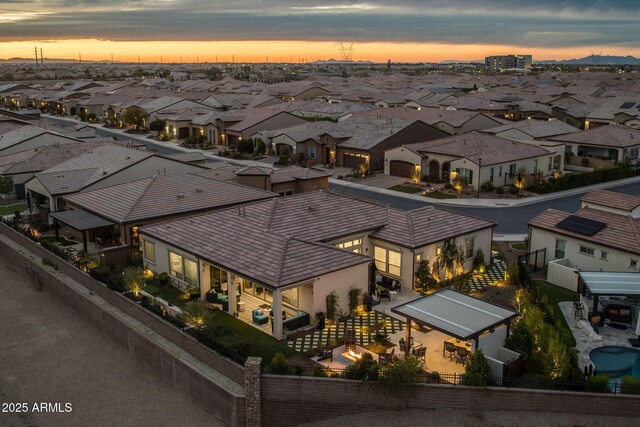 351 E Santa Lucia Ln, Queen Creek, AZ 85140 - aerial view with a residential view