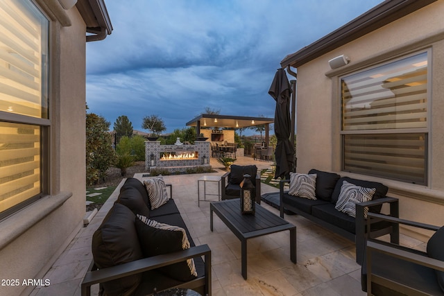 351 E Santa Lucia Ln, Queen Creek, AZ 85140 - view of patio / terrace with an outdoor living space