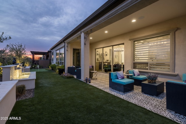 351 E Santa Lucia Ln, Queen Creek, AZ 85140 - view of patio featuring outdoor lounge area