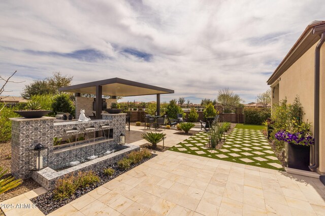 351 E Santa Lucia Ln, Queen Creek, AZ 85140 - view of patio / terrace with fence
