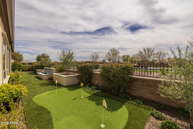 351 E Santa Lucia Ln, Queen Creek, AZ 85140 - view of yard with a fenced backyard