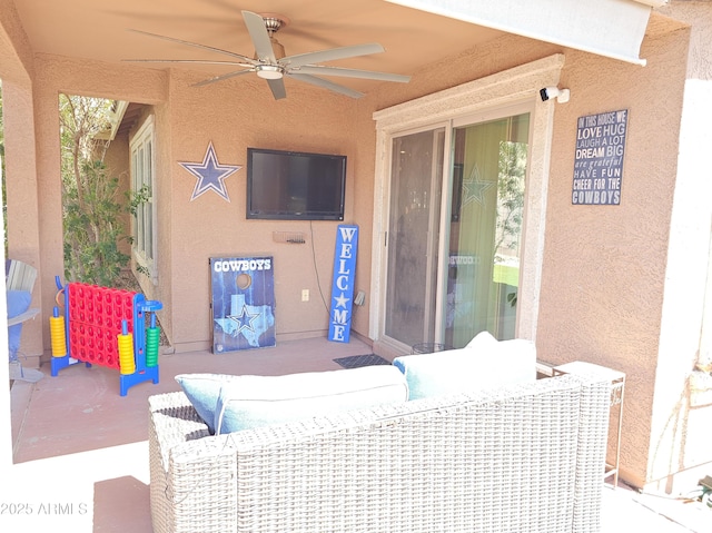 2678 S 172nd Dr, Goodyear, AZ 85338 - view of patio / terrace with ceiling fan