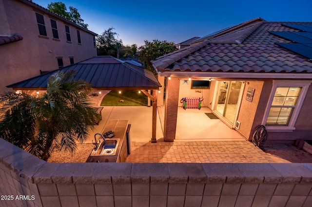 2678 S 172nd Dr, Goodyear, AZ 85338 - view of patio / terrace with a gazebo