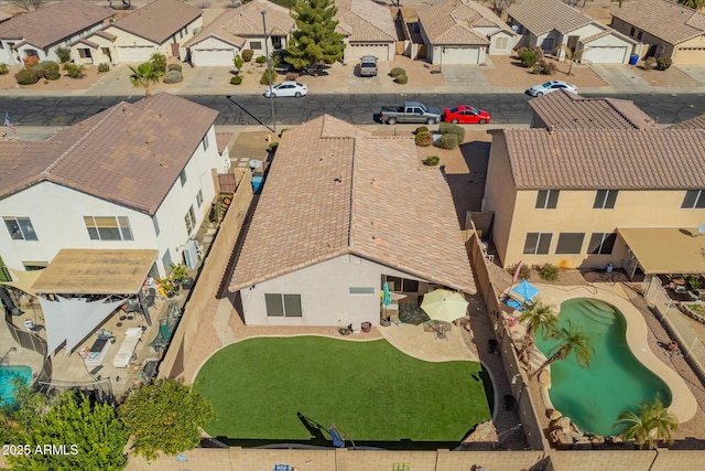 bird's eye view featuring a residential view