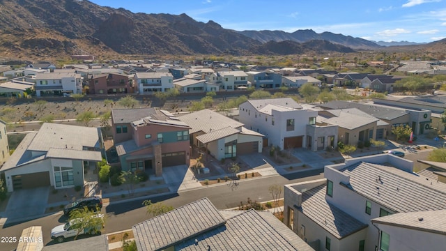 aerial view featuring a mountain view