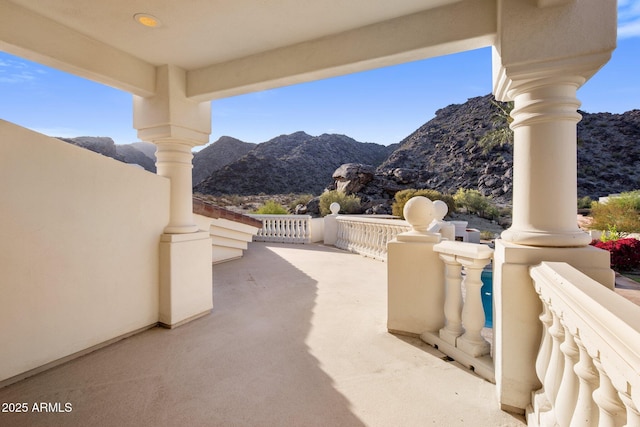 11809 S Montezuma Ct, Phoenix, AZ 85044 - view of patio / terrace with a mountain view